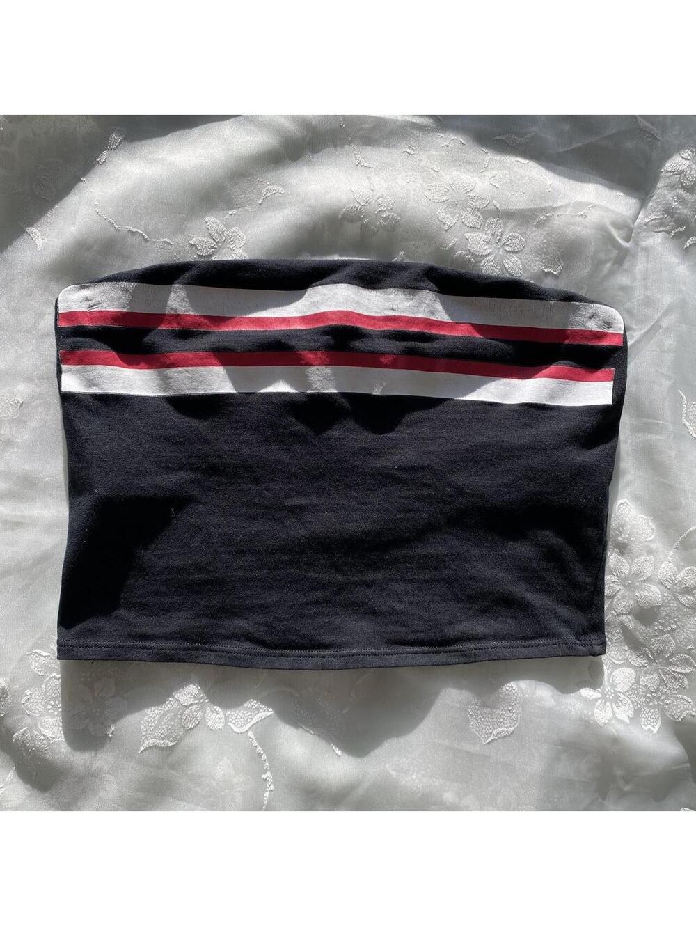 Vintage authentic y2k Victoria’s Secret black crop top Tube top